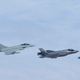 Illustration for article titled Play Fight: Lightning II, Raptor, Rafale, and Typhoon Compete For An Atlantic Trident